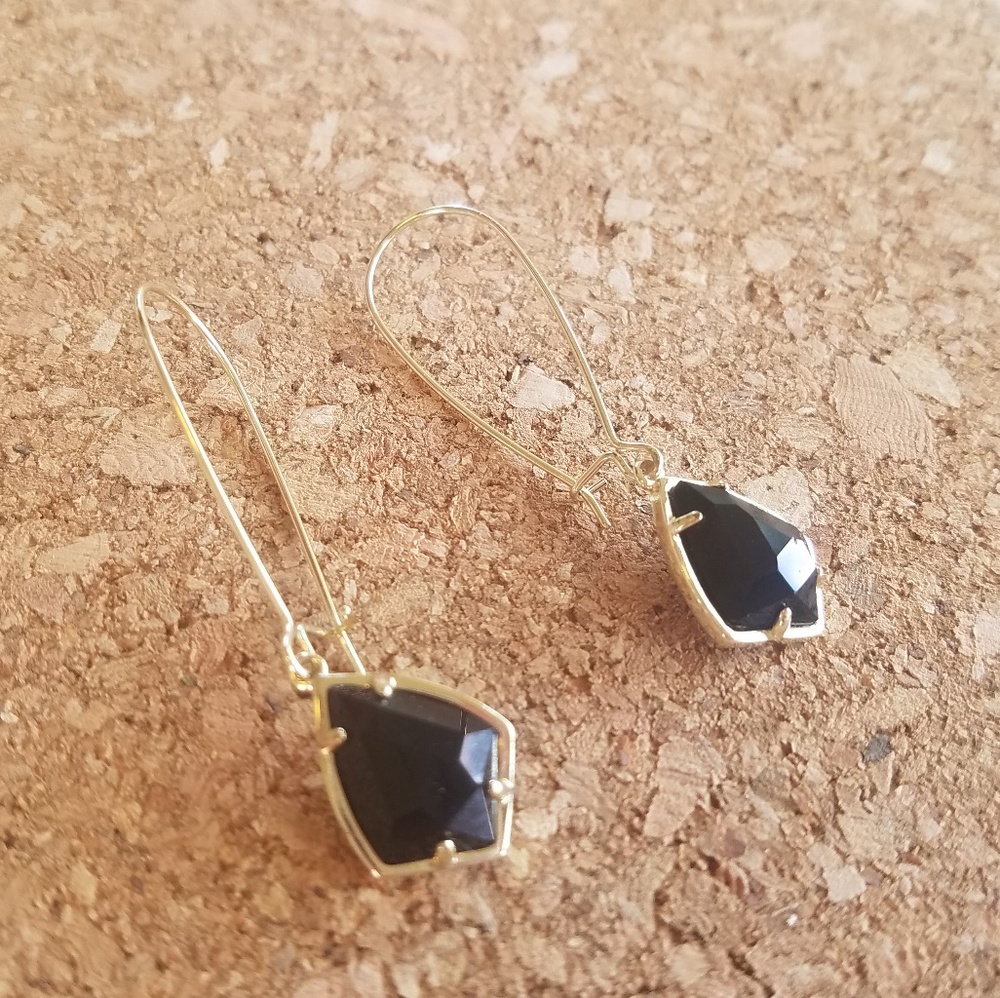 Kendra Scott Black Carinnne Earrings